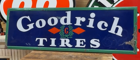 Goodrich Tires Double Diamond SSP Self Framed Sign