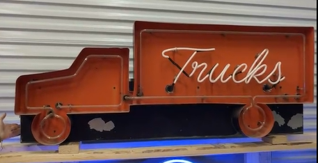 Trucks Neon SST Sign with Original Can