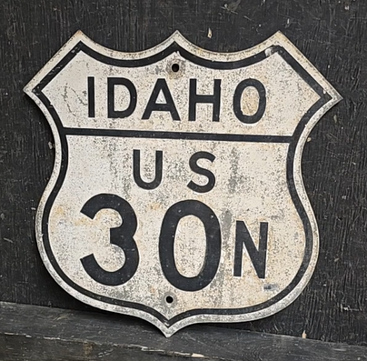 Idaho Us 30 North Road Shield Sign
