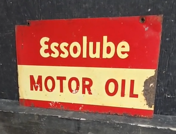 Essolube Motor Oil DST Sign