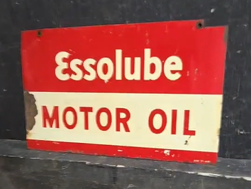 Essolube Motor Oil DST Sign