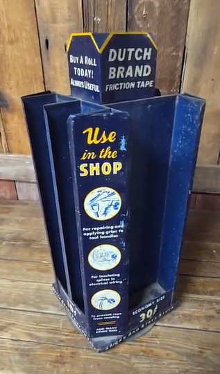 Dutch Brand Friction Tape Rotating (Manually) Counter Sales Display