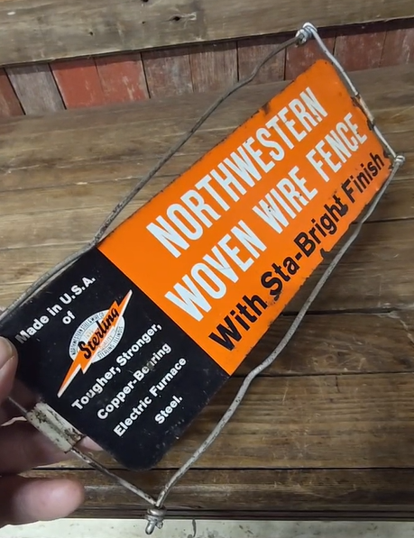 Northwestern Woven Wire Fence SST Sign