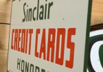 Sinclair Credit Cards Honored DSP Hanging Sign