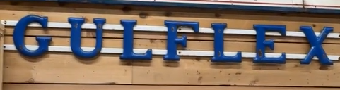 Gulflex Porcelain Letters Sign