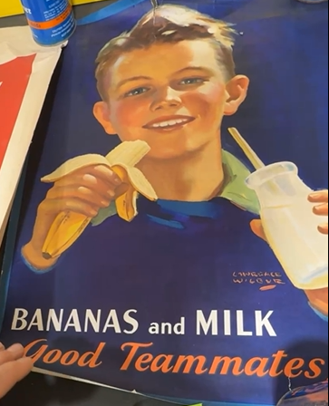 Bananas and Milk Are Good Teammates Paper Poster