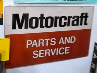 Motorcraft Parts and Service DST Sign