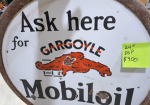 Mobiloil Gargoyle Gasoline Motor Oil DSP 24 Inch Sign