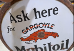 Mobiloil Gargoyle Gasoline Motor Oil DSP 24 Inch Sign