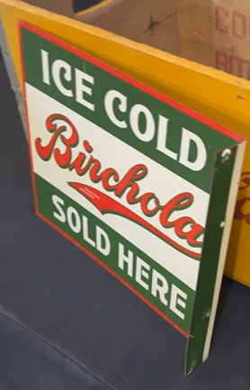 Ice Cold Birchola Sold Here DST Flange Sign