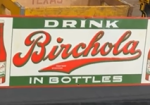 Drink Birchola in Bottles SST Embossed Sign