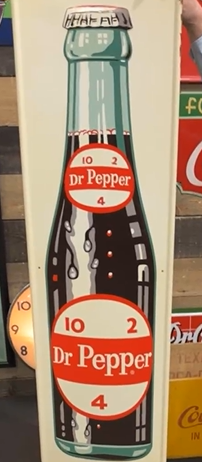 Dr Pepper 10 2 4 SST Embossed Vertical Bottle Sign