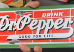 Drink Dr. Pepper Good for Life Red Bricks SSP Sign