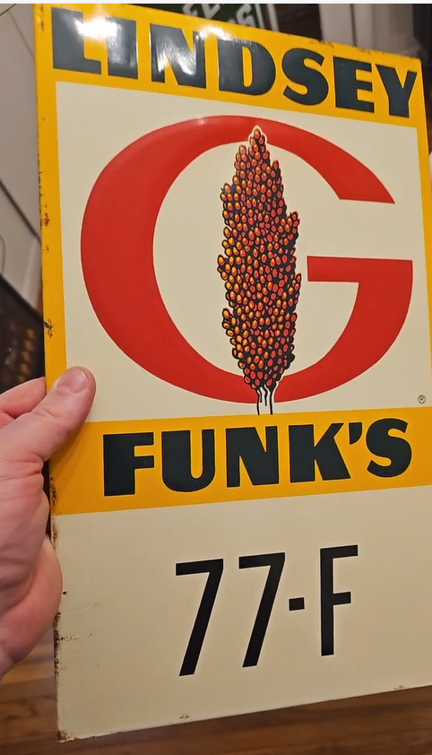Funk’s Seeds SST Embossed Sign