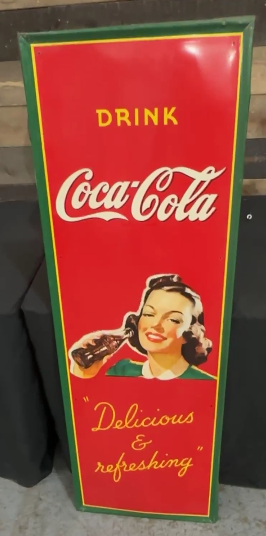 Drink Coca-Cola Delicious and Refreshing SST Vertical Sign