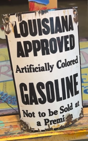 Louisiana Approved Gasoline SSP Curved Pump Plate