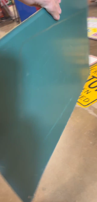 Quikrete Packaged Concrete SST Embossed Sign