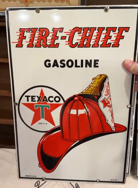 Texaco Fire-Chief Gasoline SSP Pump Plate