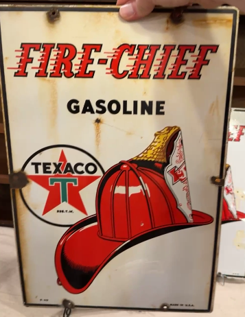 Texaco Fire Chief Gasoline SSP Pump Plate