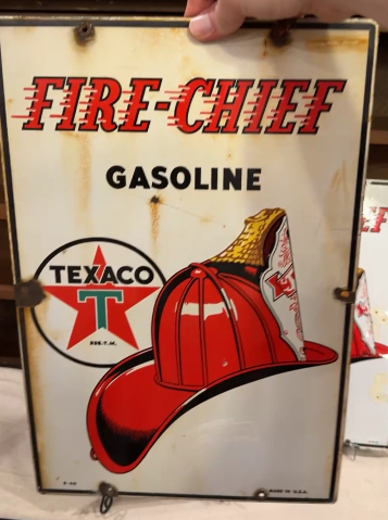 Texaco Fire Chief Gasoline SSP Pump Plate