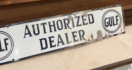 Gulf Authorized Dealer Double Logo SSP Sign