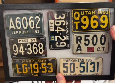 Set of SST Embossed Bicycle License Plates
