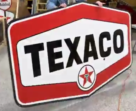 Texaco Gasoline Tomahawk DSP 86 Inch Sign