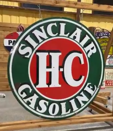 Sinclair H-C Gasoline DSP 6 Foot Diameter Sign