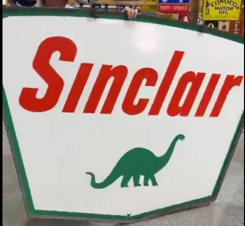 Sinclair Gasoline DSP 7 Foot Service Station Sign