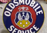 Oldsmobile Service SSP 42 Inch Diameter Sign