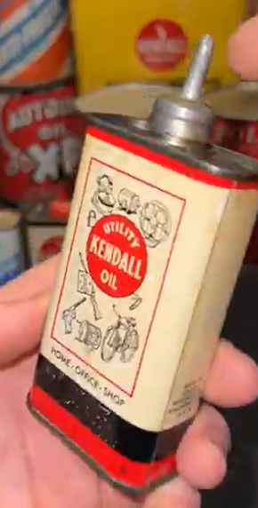 Kendall Motor Oils Utility Oil SST Lead Top Oiler Can