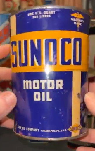 Sunoco Motor Oil Mercury Made SST Quart Can
