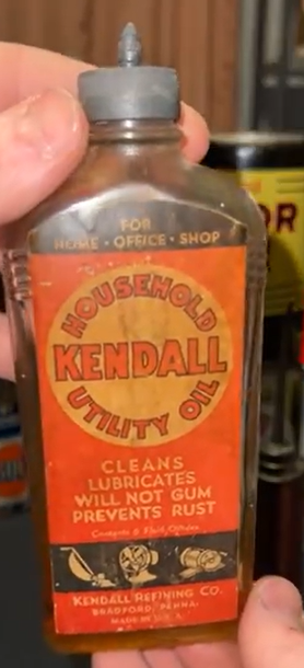 Kendall Merry Christmas Household Utility Oil Glass Bottle