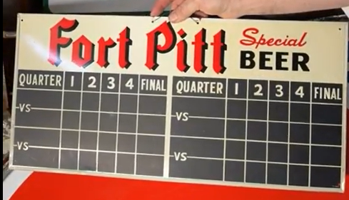 Fort Pitt Special Beer DST Scoreboard Sign