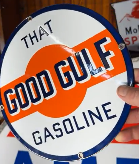 Good Gulf Gasoline SSP Pump Plate