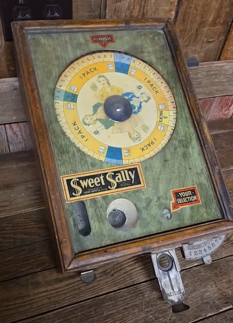 Sweet Sally Spin Wheel Trade Stimulator Coin-Op Game