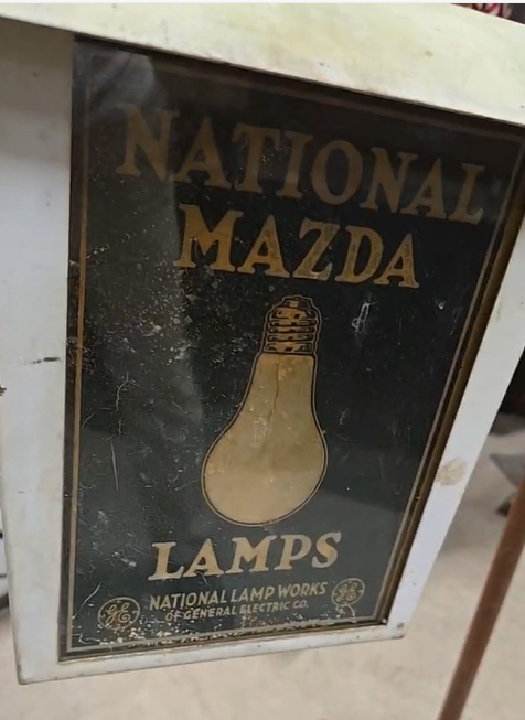 National Mazda Lamps General Electric Four Panel Hanging Light
