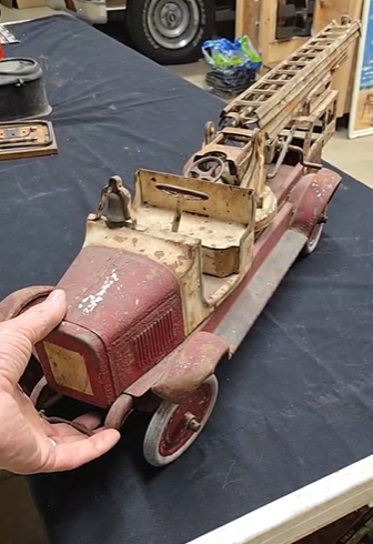 Toy Fire Engine Hook and Ladder Truck