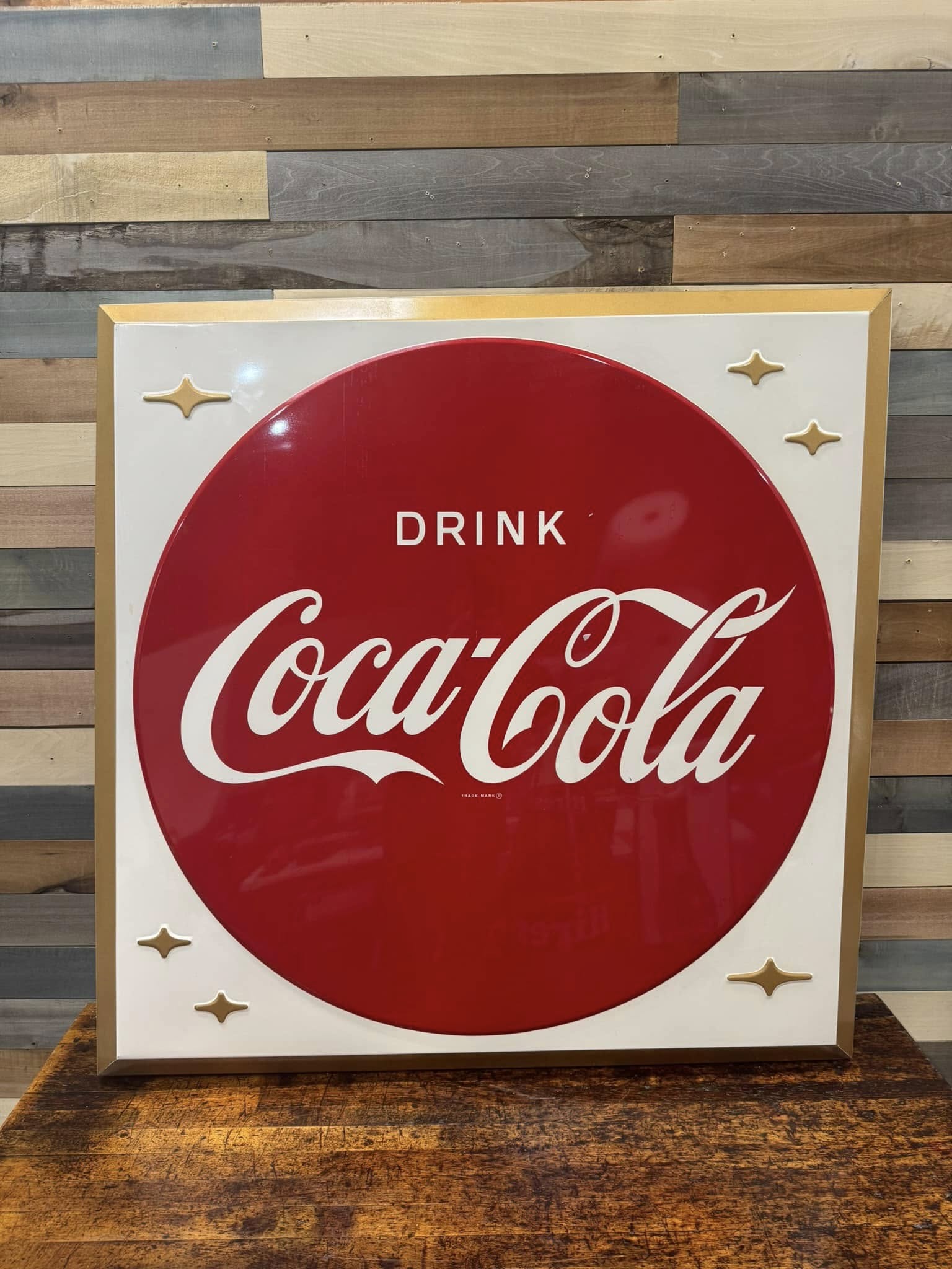Drink Coca-Cola Embossed Convex SST Atomic Sign