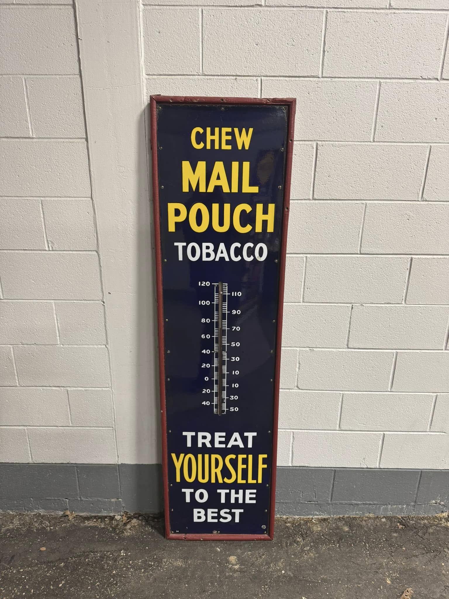 Chew Mail Pouch Tobacco SSP Tube Thermometer