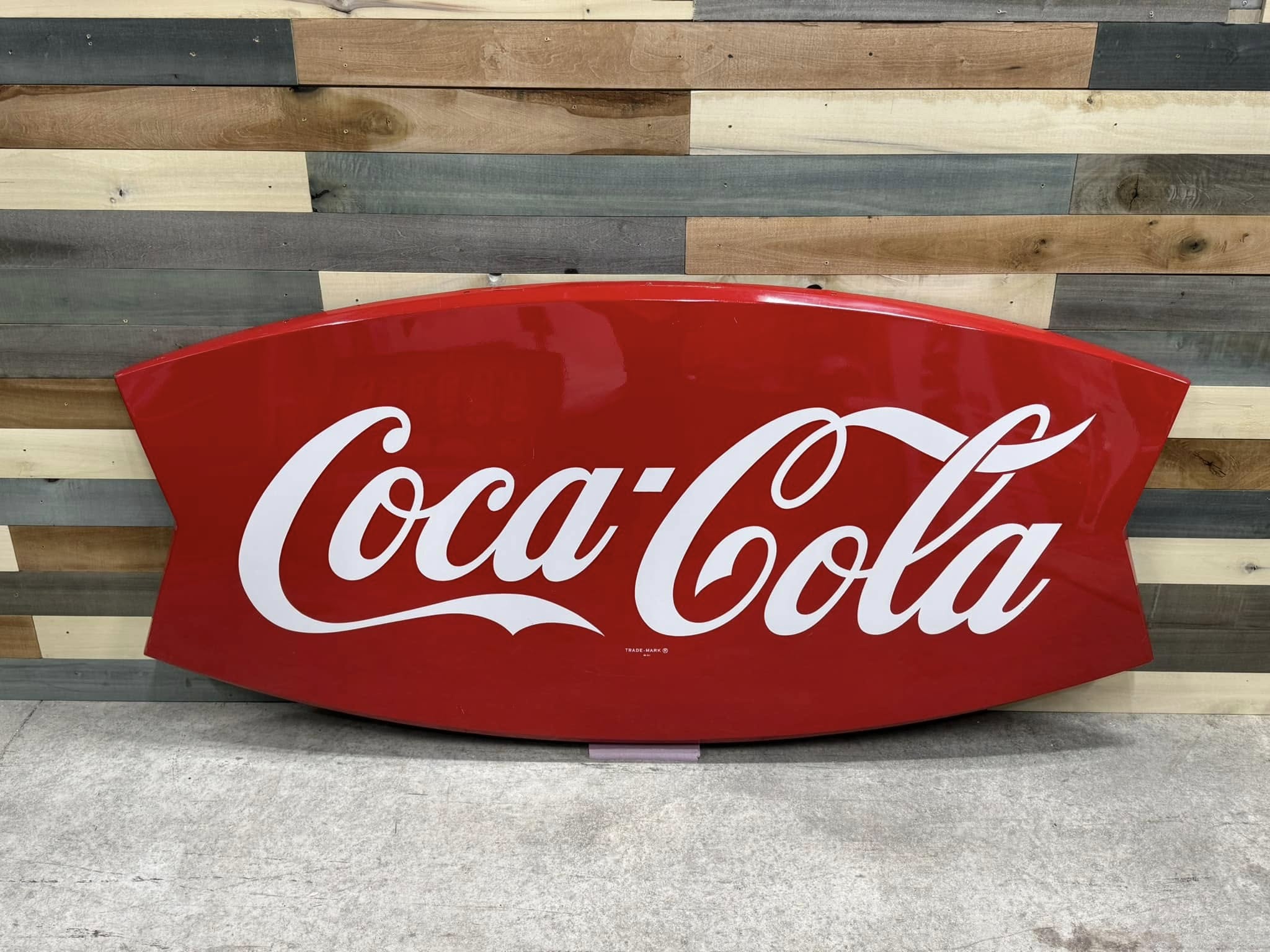 Drink Coca-Cola Fishtail Die Cut SST 6 Foot Sign
