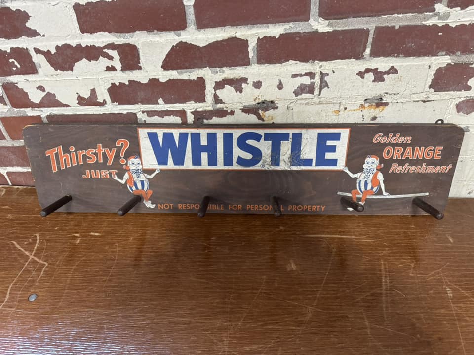 Whistle Soda Wood Coat Rack