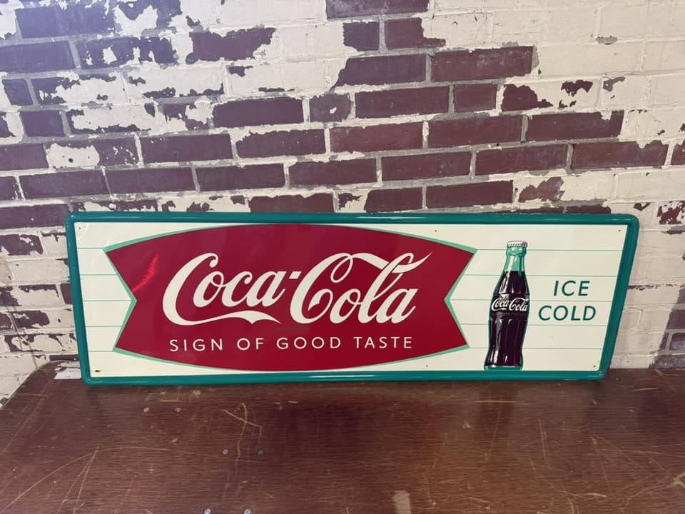 Coca-Cola Sign of Good Taste SST Fishtail Sign