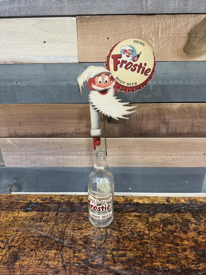 Frostie Die Cut Cardboard Topper with Original Bottle