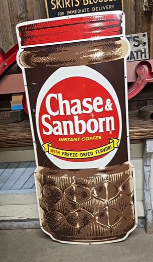 Chase & Sanborn Instant Coffee SST 59 Inch High Sign