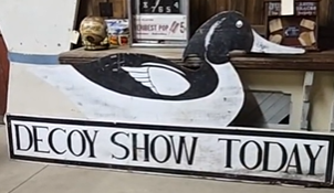 Decoy Show Today Double-Sided Wood Sign