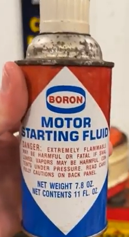 Boron Motor Starting Fluid SST Can
