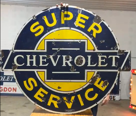 Chevrolet Super Service DSP 42 Inch Sign