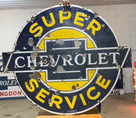 Chevrolet Super Service DSP 42 Inch Sign