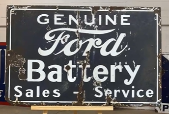 Genuine Ford Battery Sales Service SSP Sign